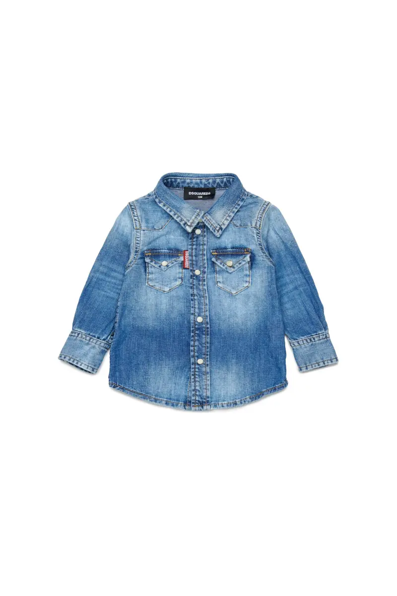 CAMICIA IN DENIM BLU DSQUARED2