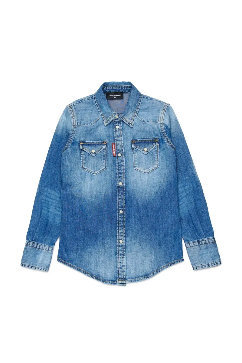 CAMICIA IN DENIM BLU DSQUARED2