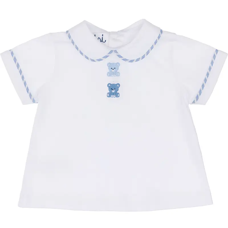 Camicia in jersey con ricamo orsetti | MALVI