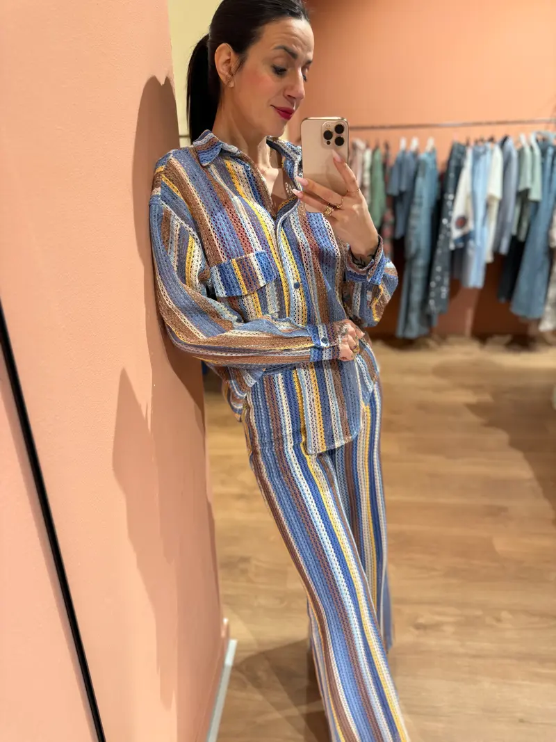 Camicia multicolor