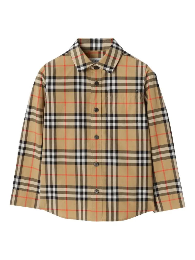 Camicia per bambino Burberry Kids in check