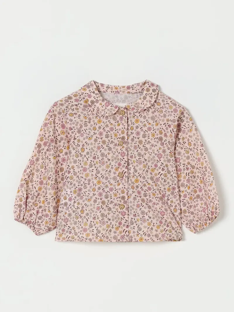 CAMICIA PER NEONATA ROSA FLOREALE TEDDY&MINOU