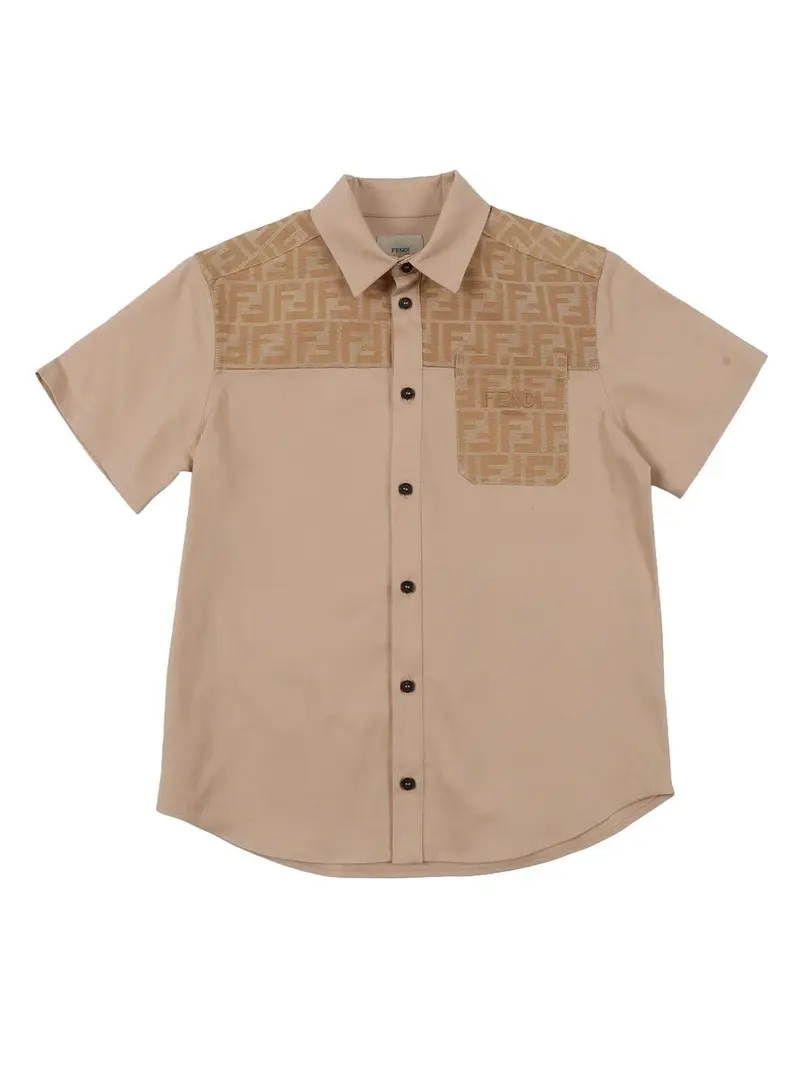 Camicia unisex Fendi Kids con FF
