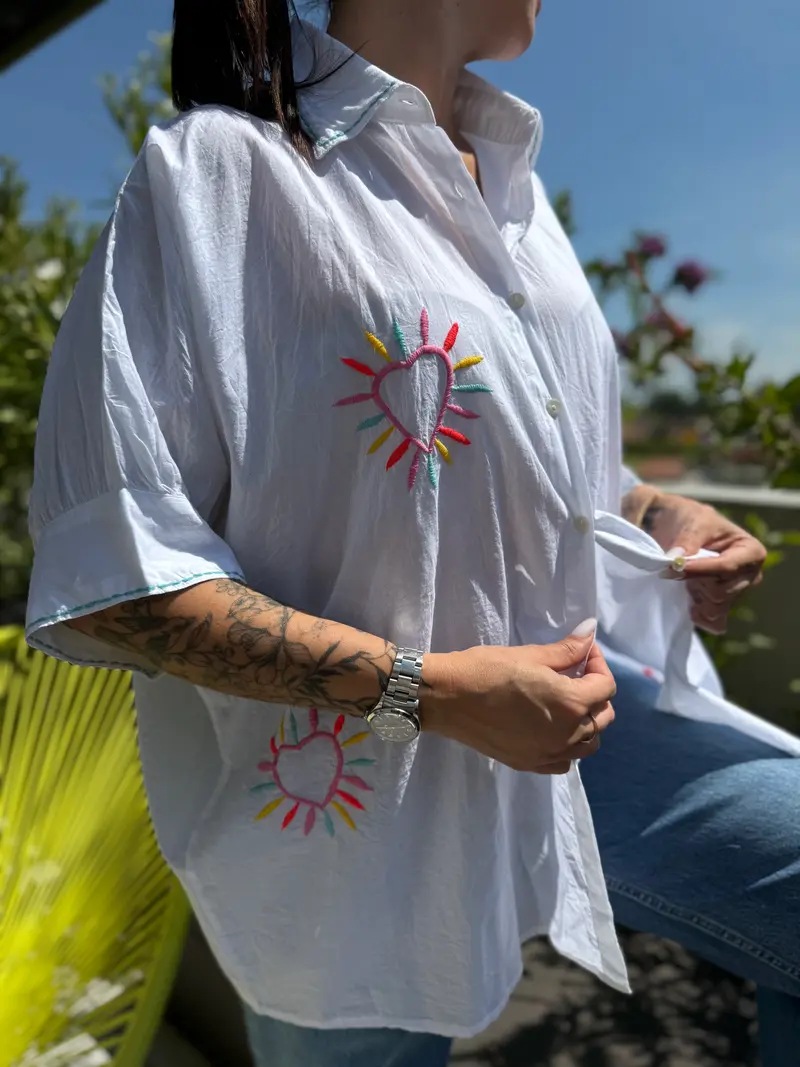 Camicia White over