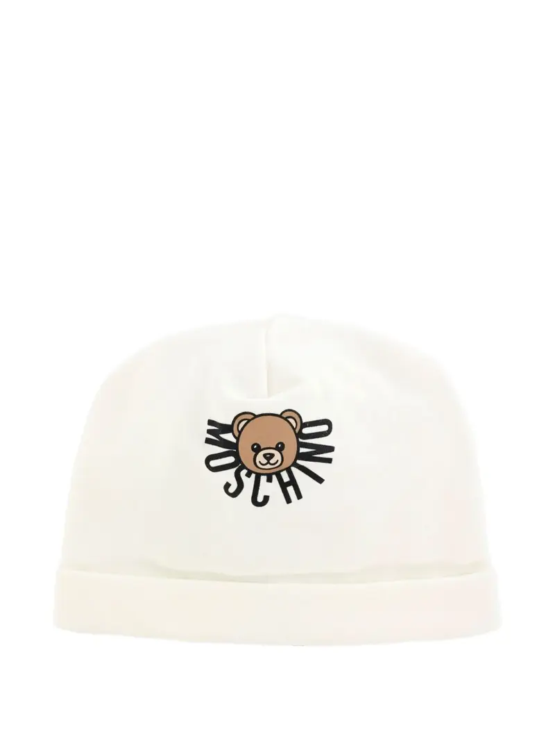 Cappellino per neonato Moschino Kids con stampa