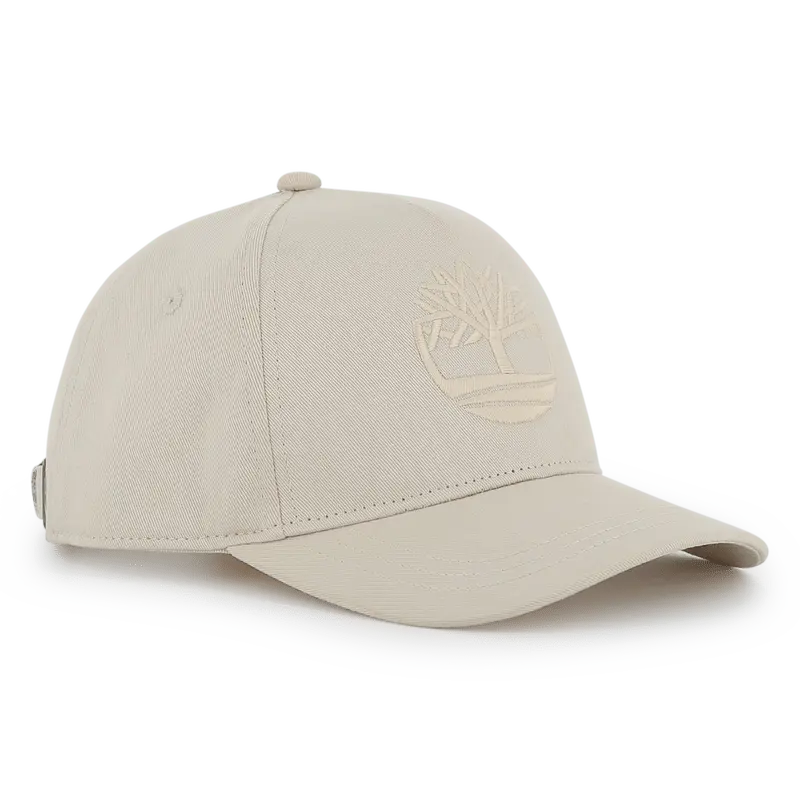 CAPPELLO BEIGE CHIARO CON LOGO IN RILIEVO TIMBERLAND