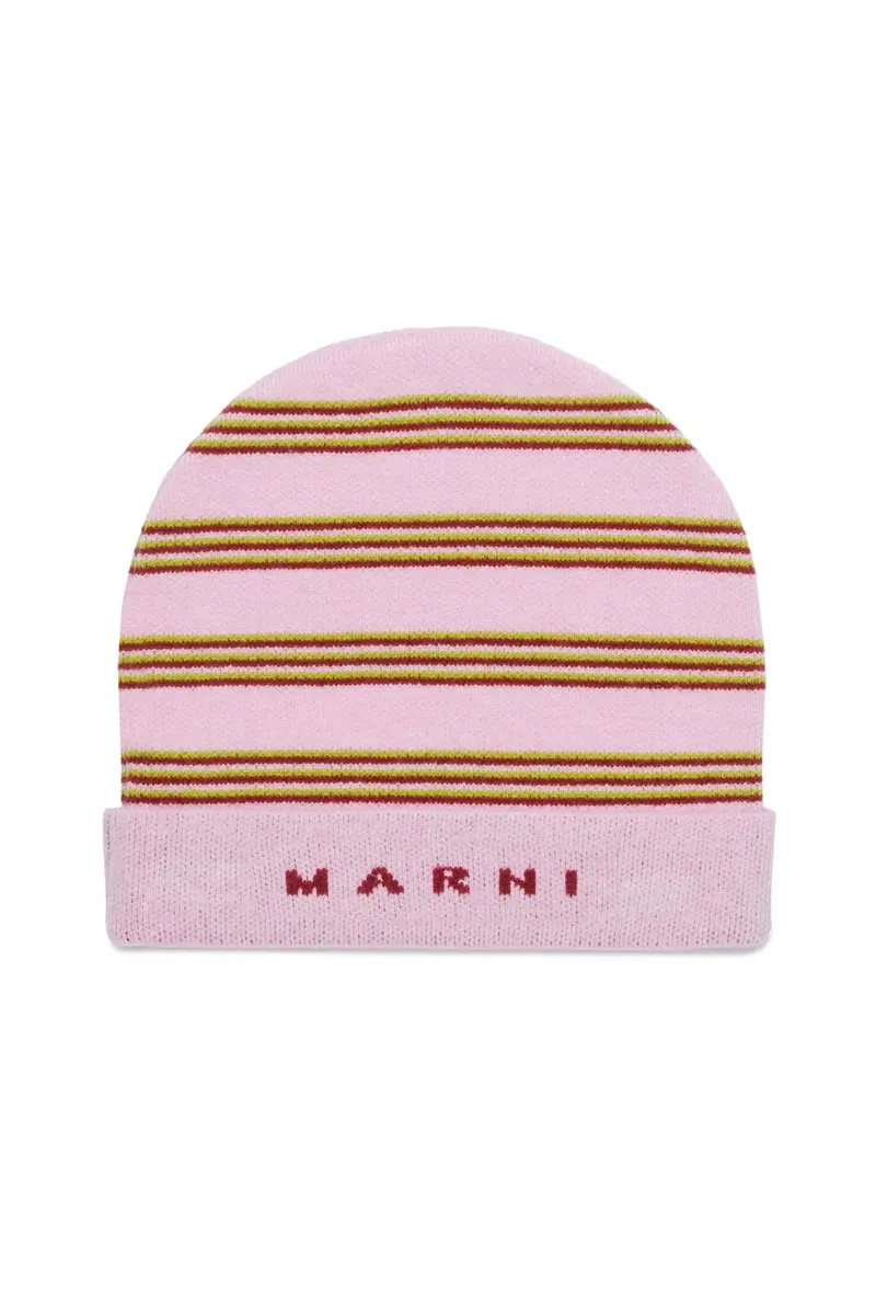 CAPPELLO ROSA A RIGHE MARNI