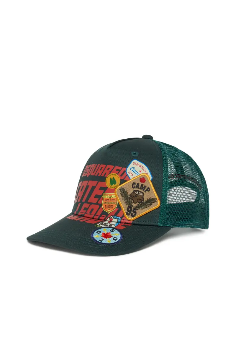 CAPPELLO VERDE LOGATO DSQUARED2