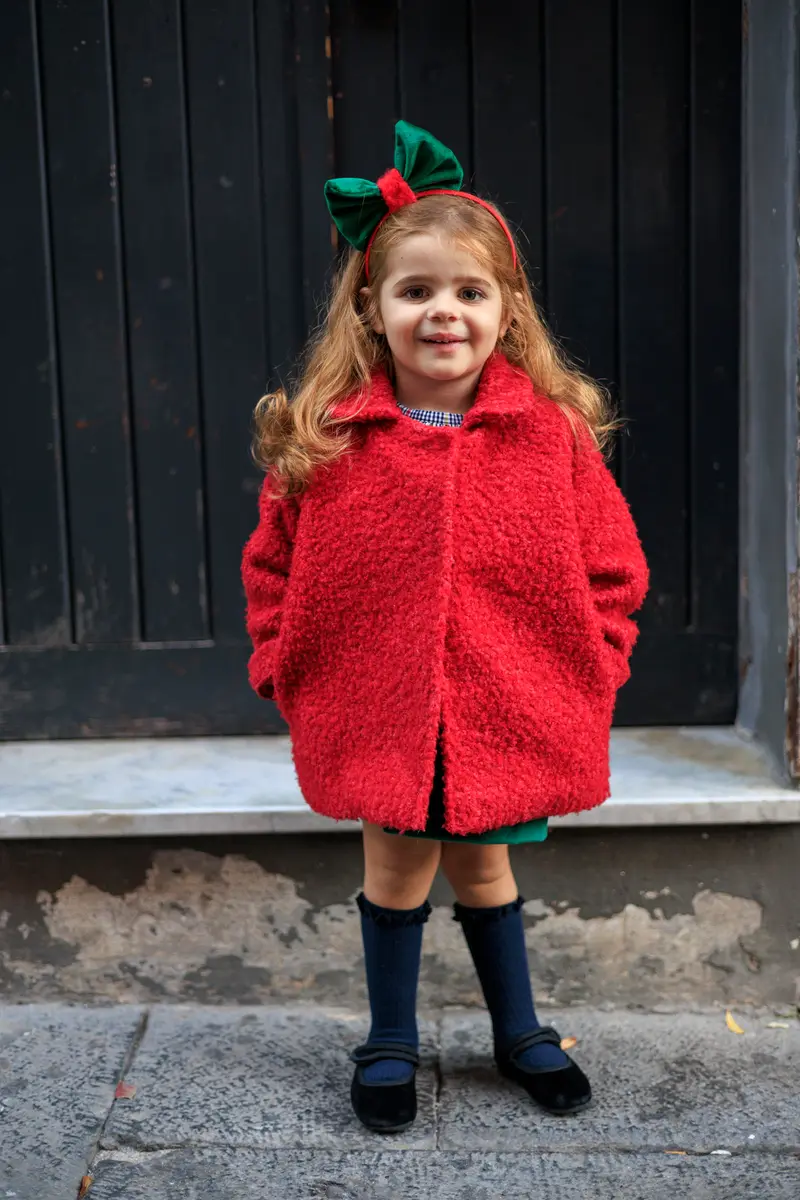 Cappotto lana boucle