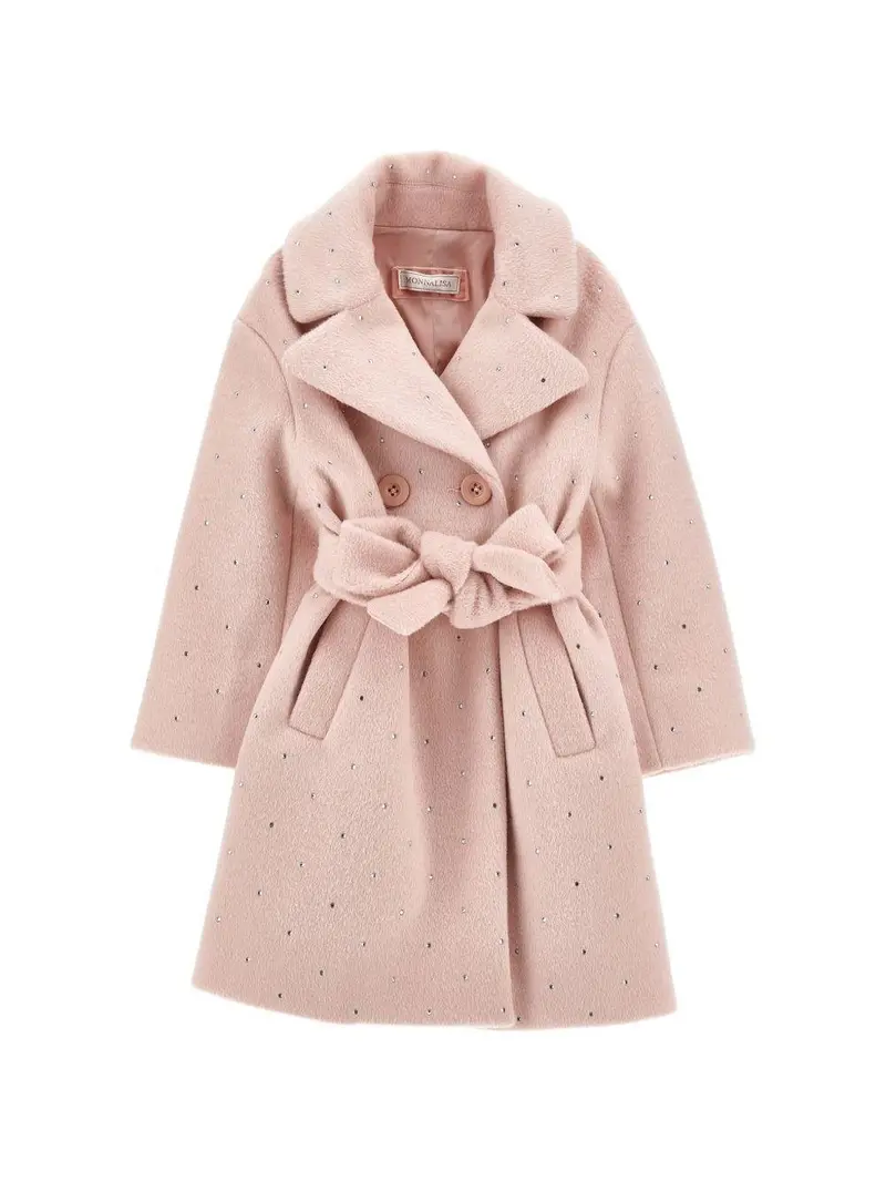 Cappotto per bambina Monnalisa con cintura