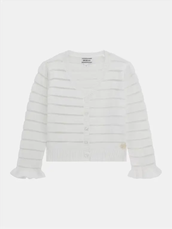 Cardigan Bambina Bianco.