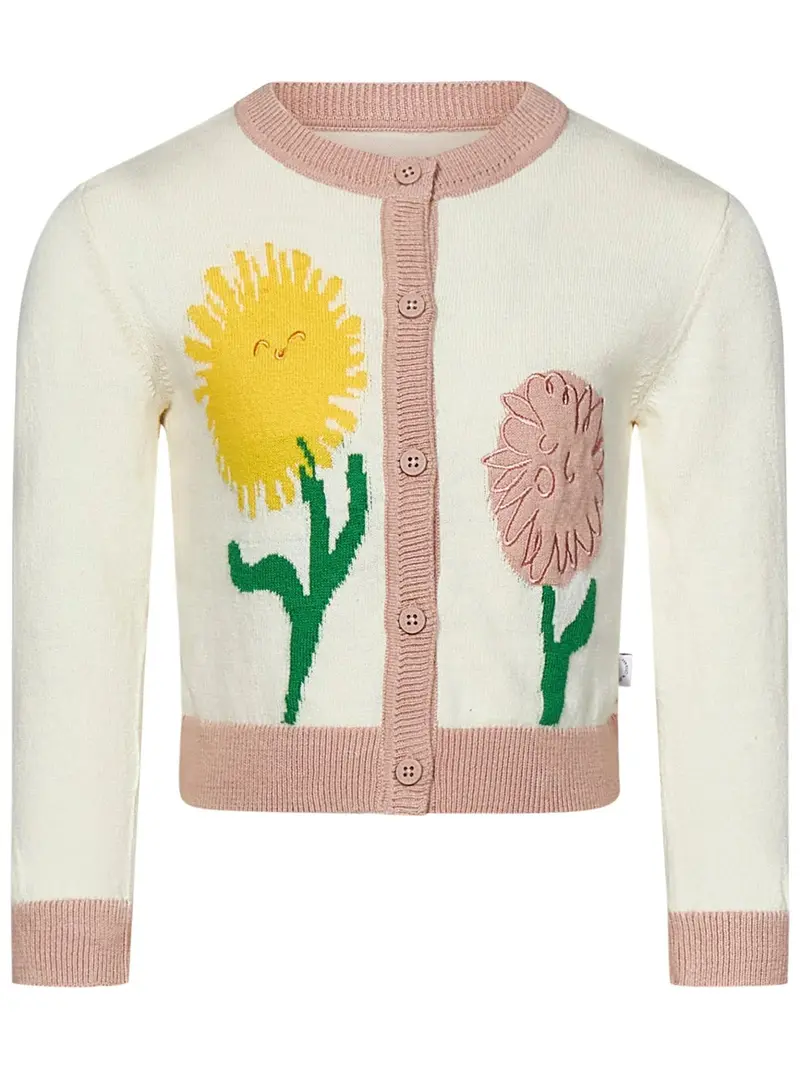 CARDIGAN BIANCO CON RICAMI STELLA MCCARTNEY