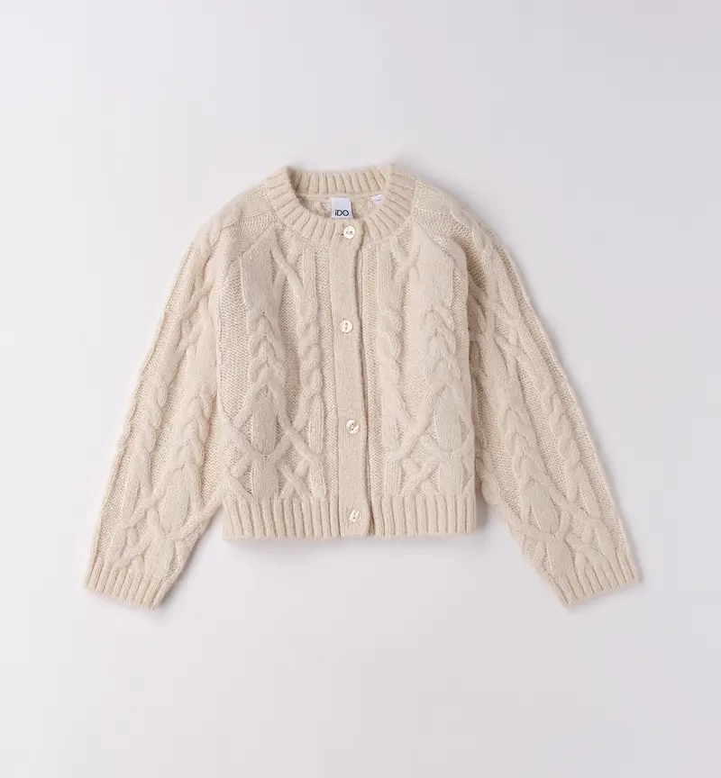 cardigan bimba treccia