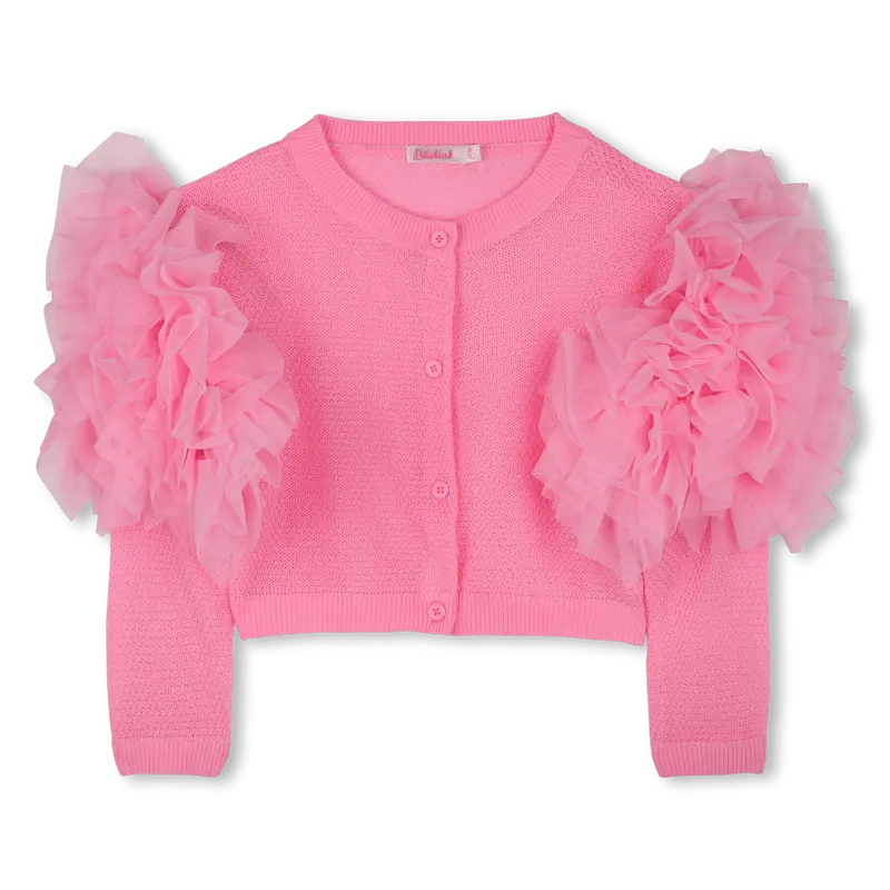 CARDIGAN CON TULLE ROSA BILLIEBLUSH