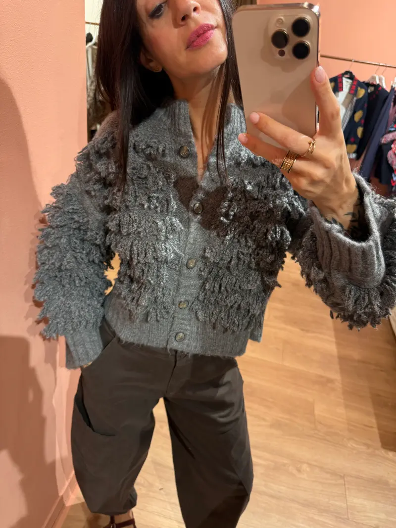 Cardigan frange