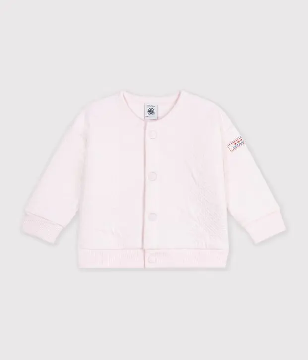 Cardigan in cotone spesso con motivo a stelle Petit Bateau