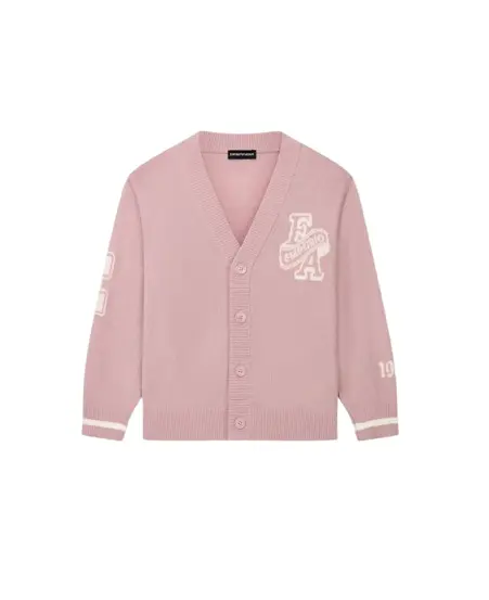 Cardigan in lana con scollo V