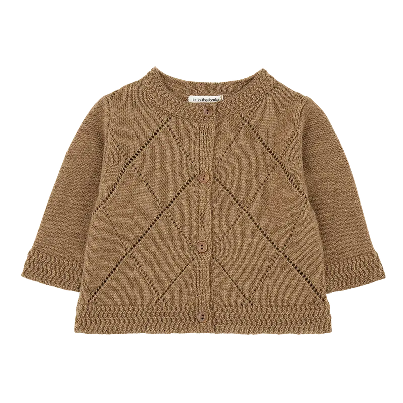 Cardigan in lana Merino NANNA| 1+ IN THE FAMILY