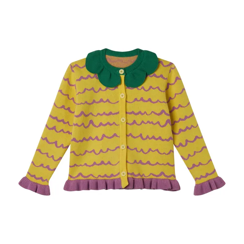 Cardigan in maglia a intarsio  multicolore