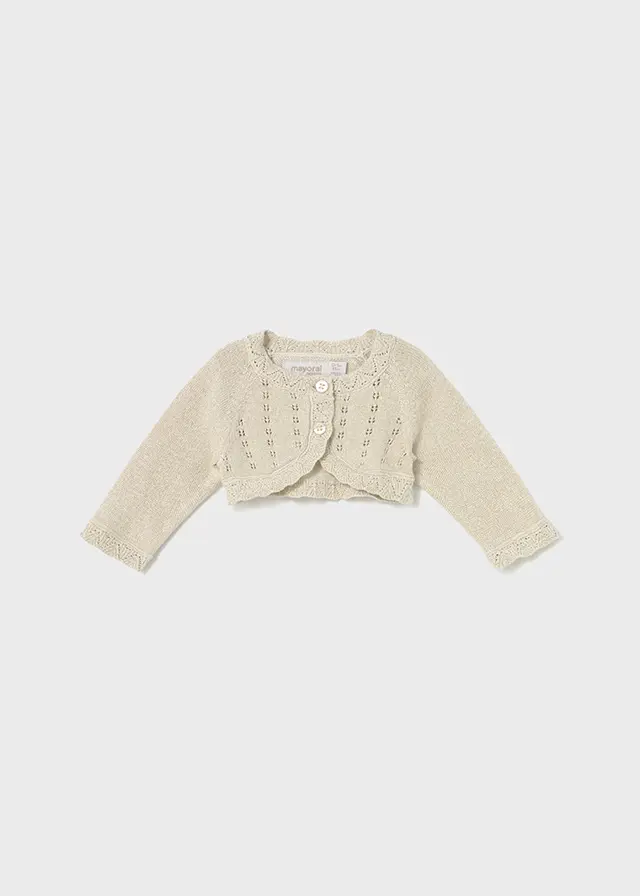 cardigan neonata corto
