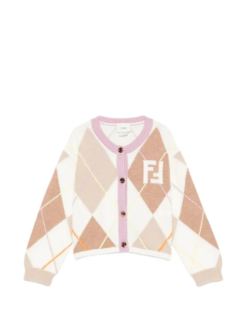 Cardigan per bambina Fendi Kids in lana