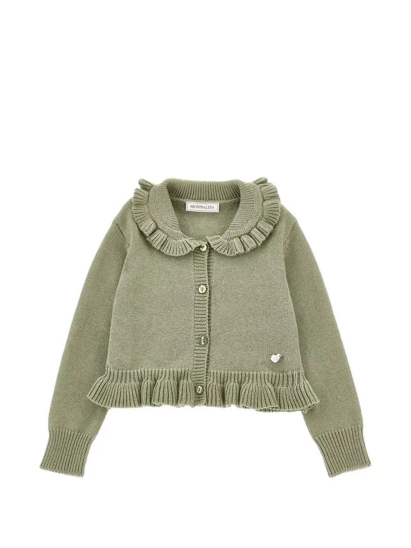 Cardigan per bambina Monnalisa con balze