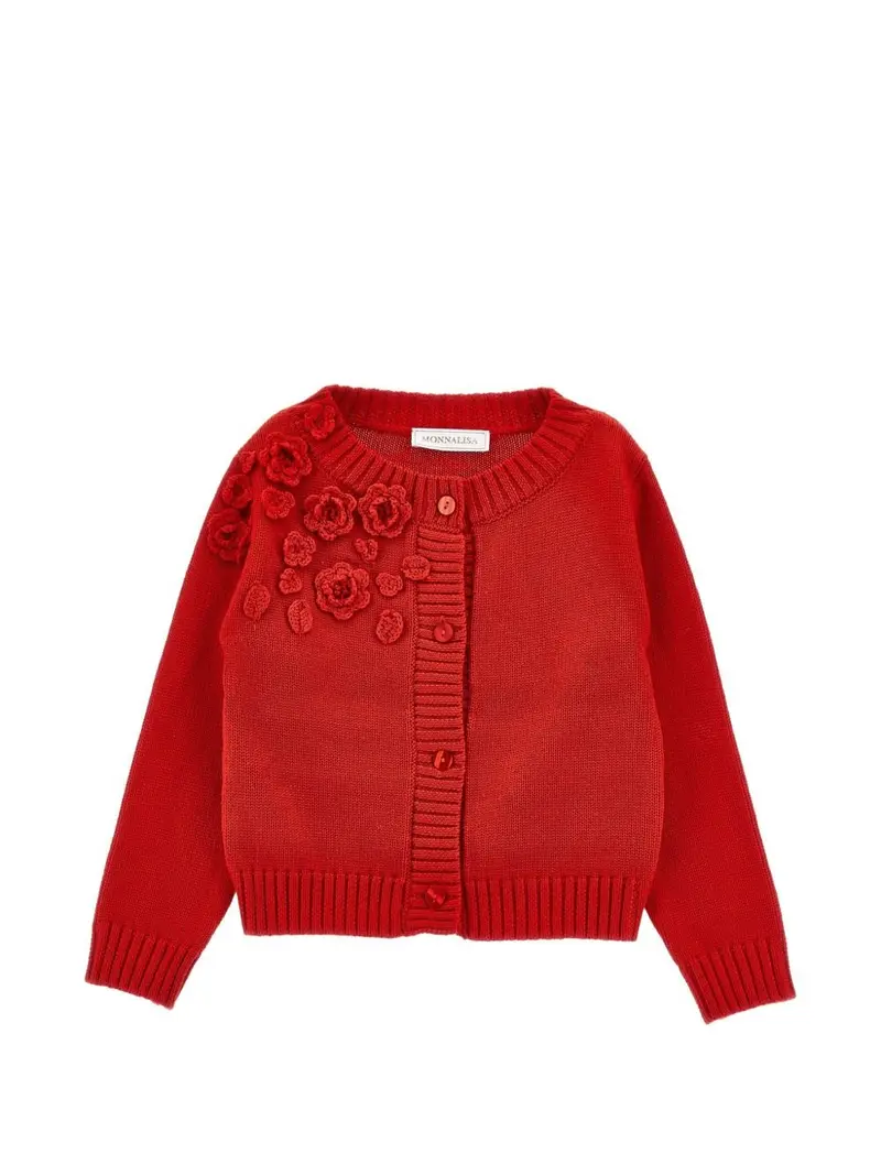 Cardigan per bambina Monnalisa con fiori