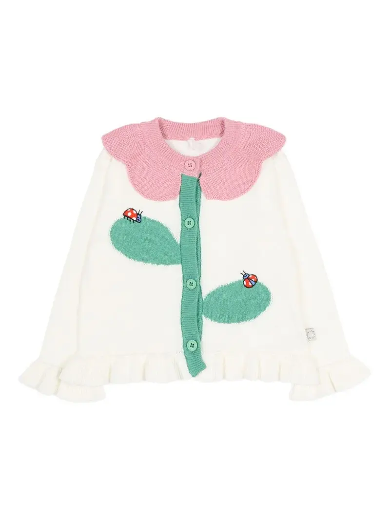 Cardigan per neonata Stella McCartney Kids con fiore