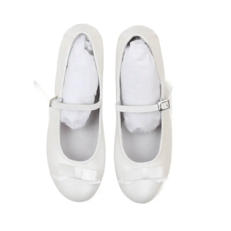 Carlo Pignatelli Ballerina con velcro e fiocco bambina