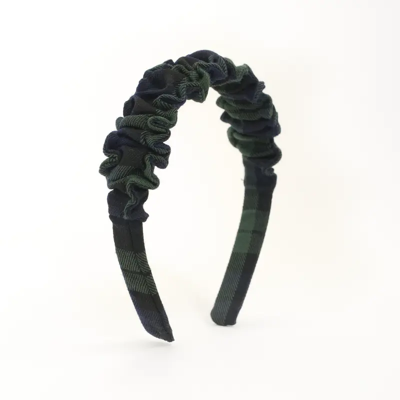 CERCHIETTO ARRICCIATO SCOZZESE BLU