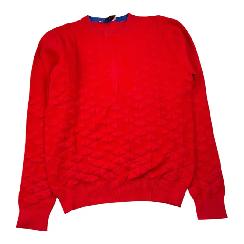 Cesare Paciotti Maglia tinta unita con Ricami Rosso per Bambino