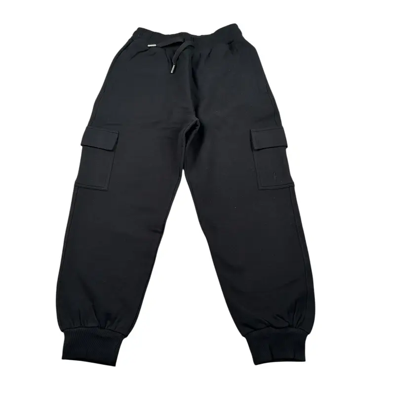 Cesare Paciotti Pantalone tinta unita con Alstico In Vita Nero per Bambino