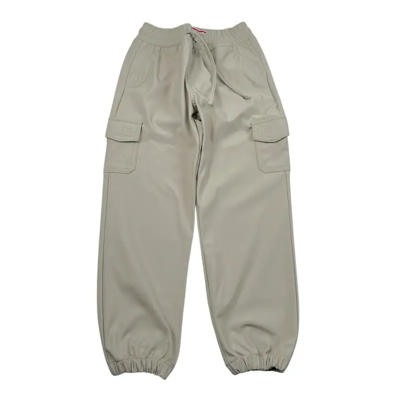 Cesare Paciotti Pantalone tinta unita con Elastico In Vita Beige per Bambino