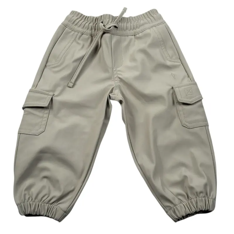 Cesare Paciotti Pantalone tinta unita con Elastico In Vita Beige per Neonato