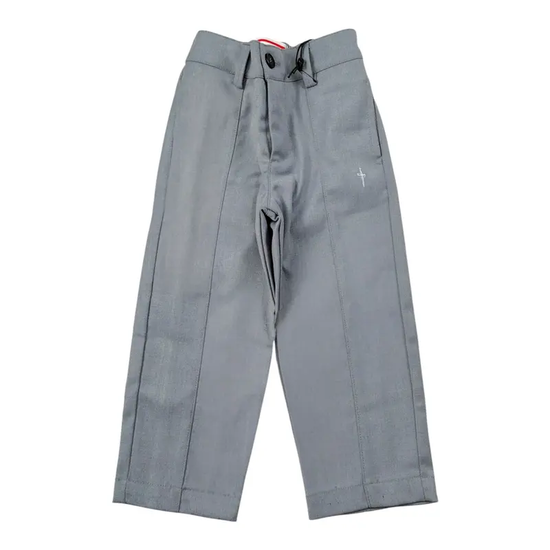 Cesare Paciotti Pantalone tinta unita con Elastico In Vita Grigio per Neonato