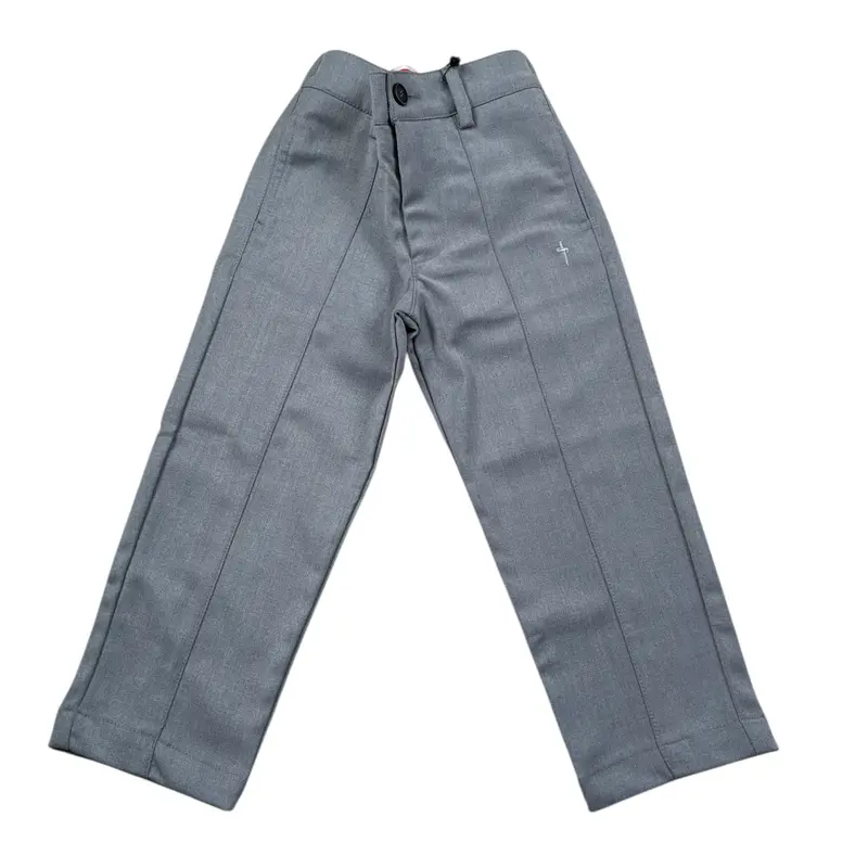 Cesare Paciotti Pantalone tinta unita con Elastico In Vita Grigio per Neonato