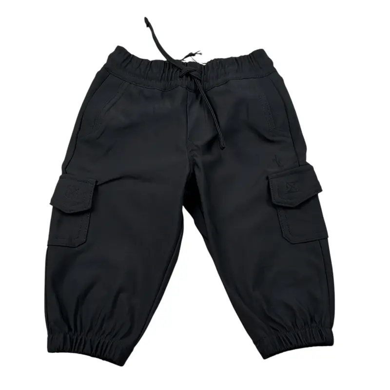Cesare Paciotti Pantalone tinta unita con Elastico In Vita Nero per Bambino