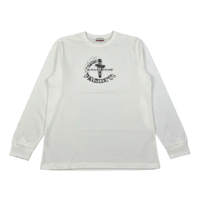 Cesare Paciotti Shirt Girocollo tinta unita con Logo Bianco per Bambino