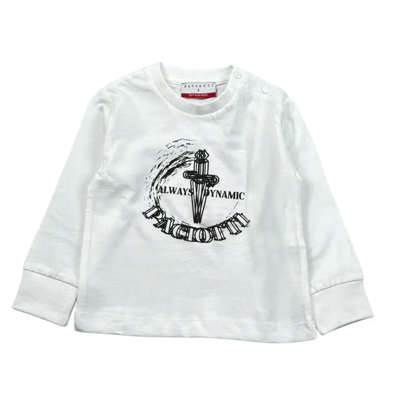 Cesare Paciotti Shirt tinta unita con Stampa Bianco per Neonato