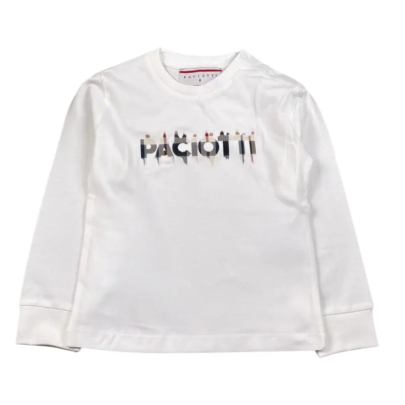 Cesare Paciotti Shirt tinta unita con Stampa Bianco per Neonato