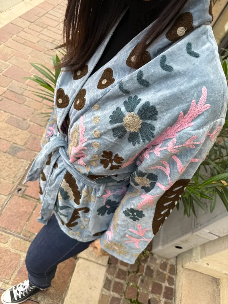 Chimono Suzani grey