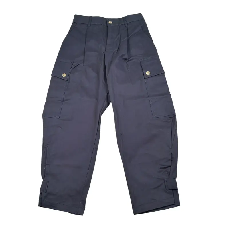 Chloe' Pantalone tinta unita con Girovita Regolabile Blu per Bambina