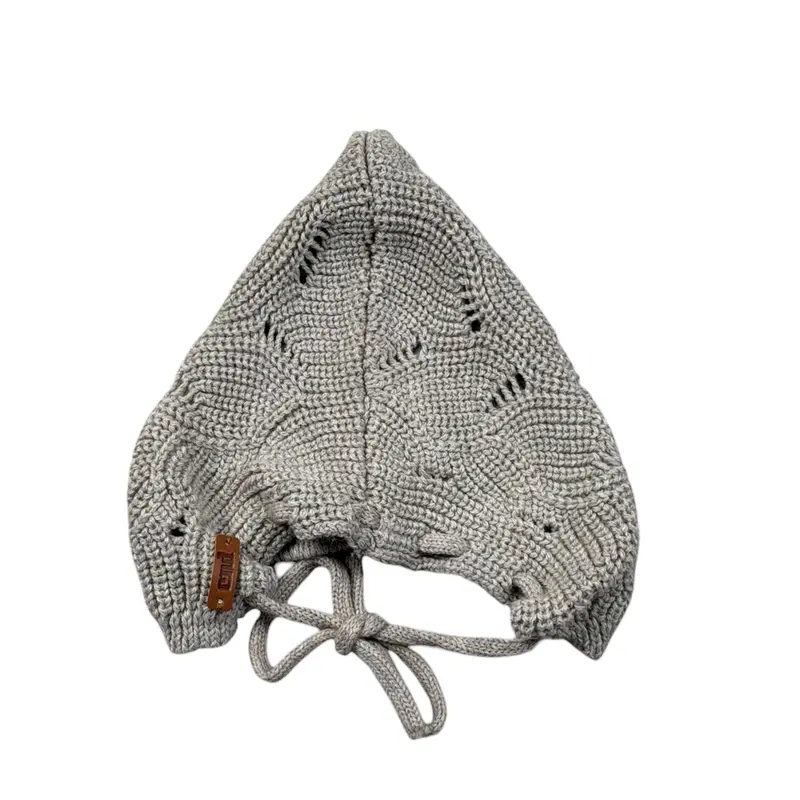 Cnd Cappello tinta unita con Ricami Beige per Neonata