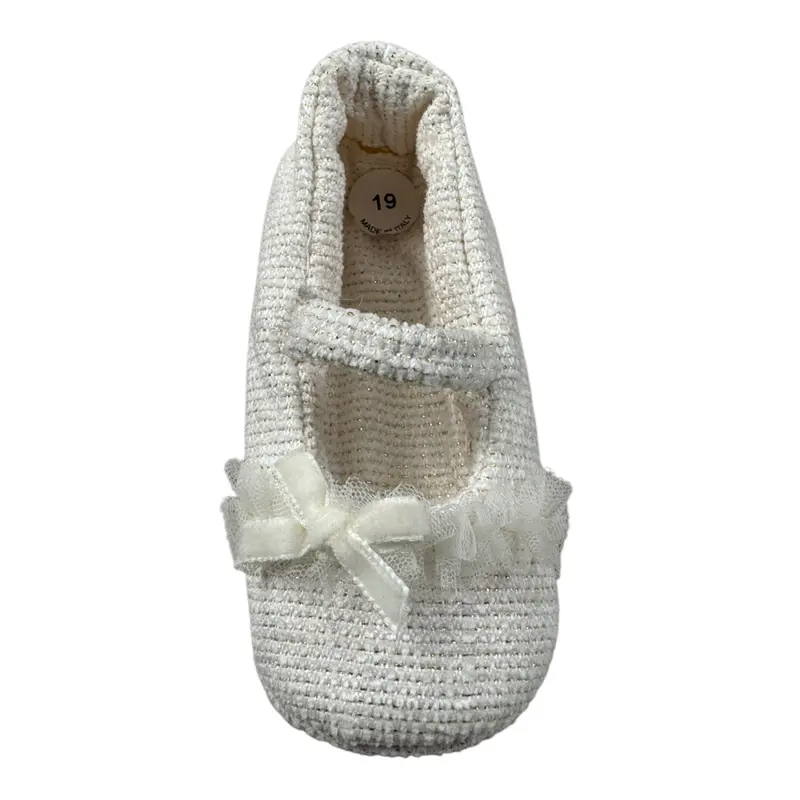 Colori Chiari Ballerine tinta unita Panna per Neonata