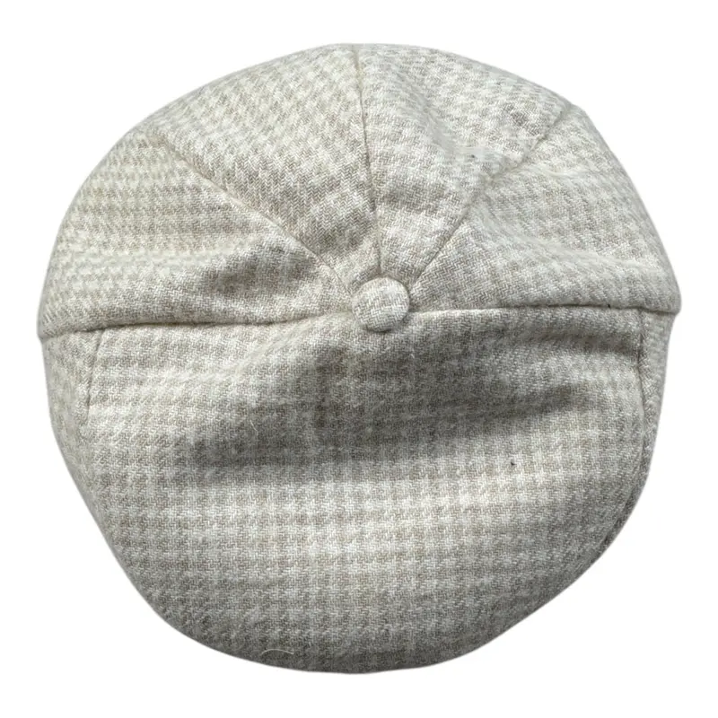 Colori Chiari Cappello Fantasia Modello Coppola Beige per Bambino