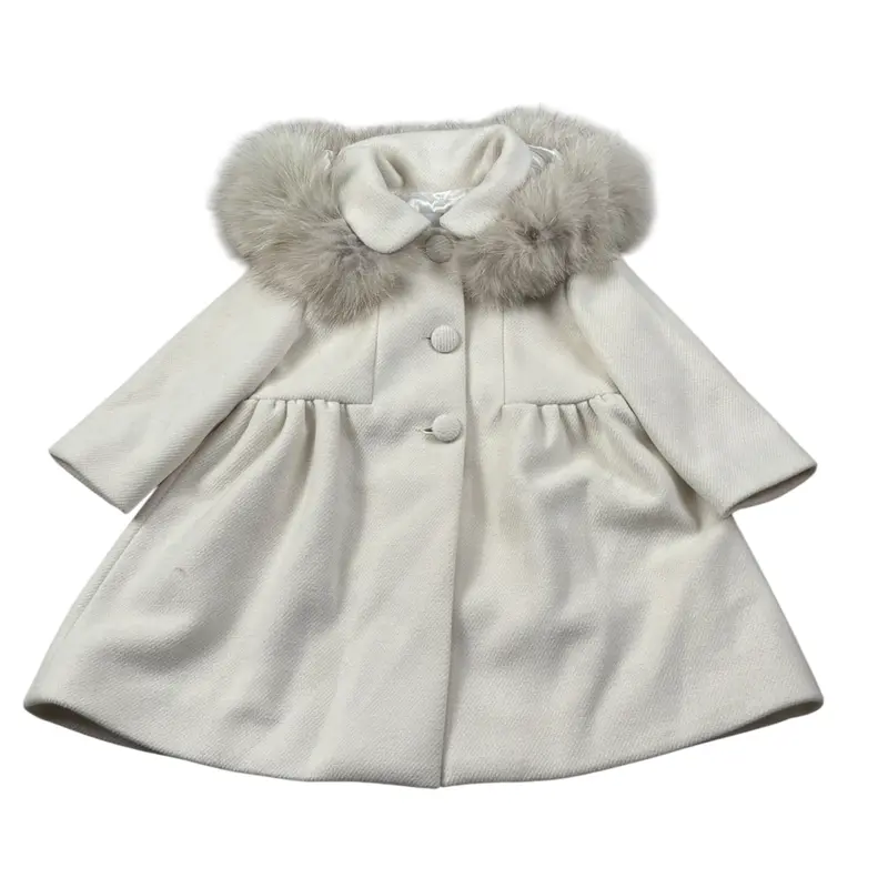Colori Chiari Cappotto tinta unita Panna per Neonata