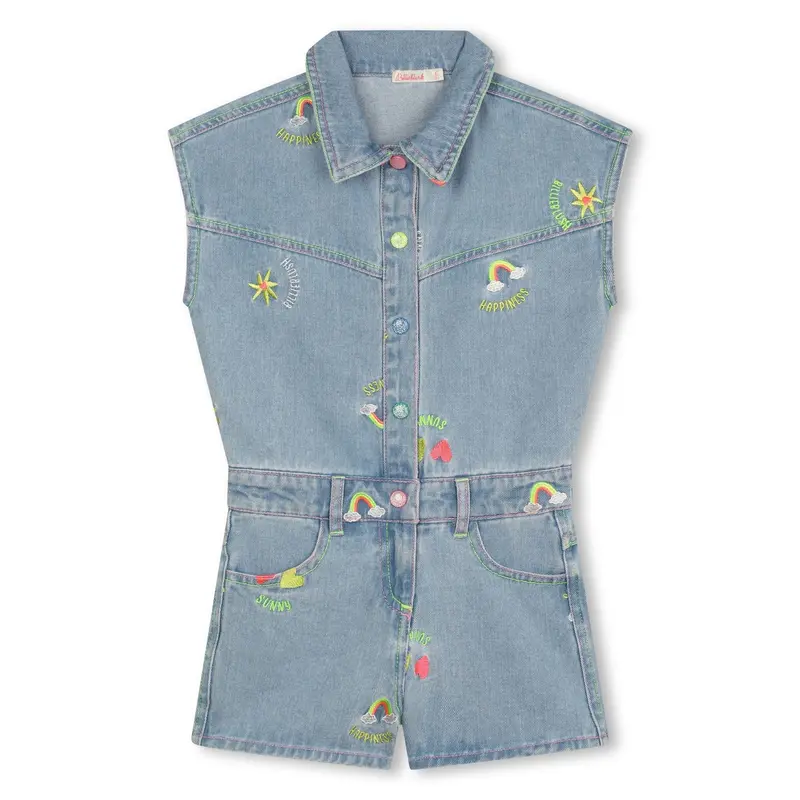 COMBISHORT IN DENIM BILLIEBLUSH