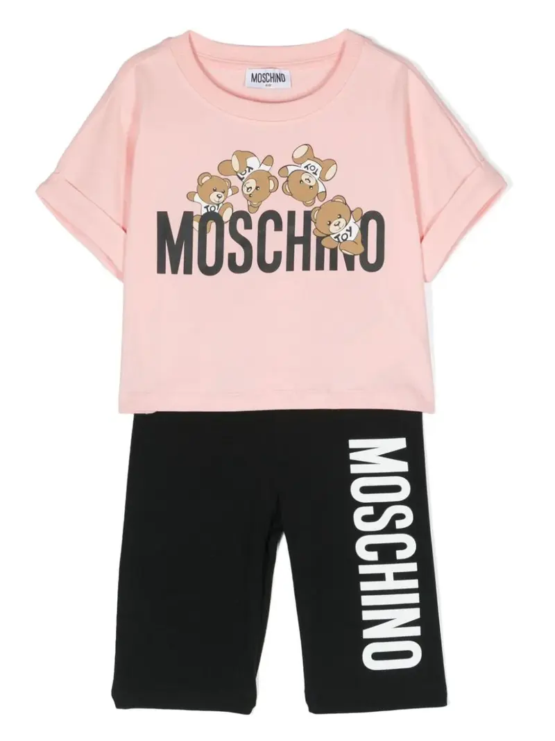 Completo bambina t-shirt e leggings corti