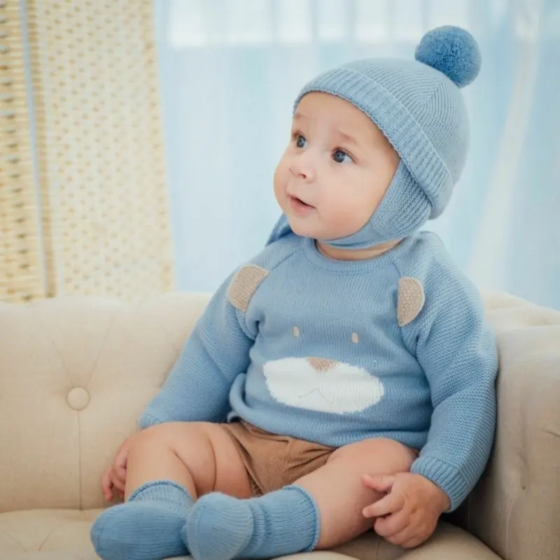 Completo bambino con faccia orsetto