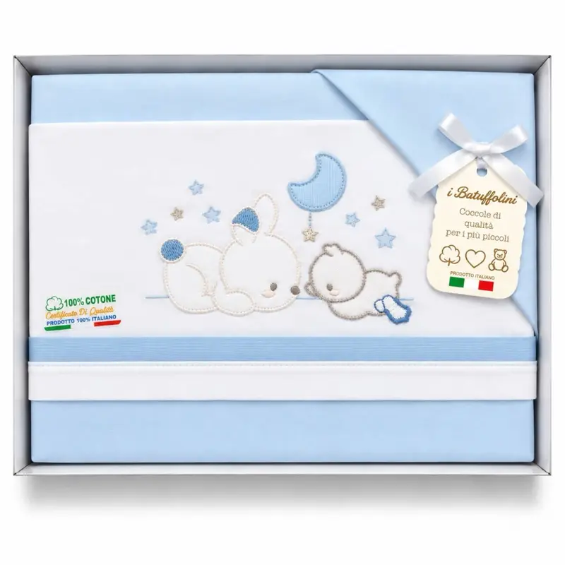 Completo Culla/Lettino Batuffolini 100% Cotone